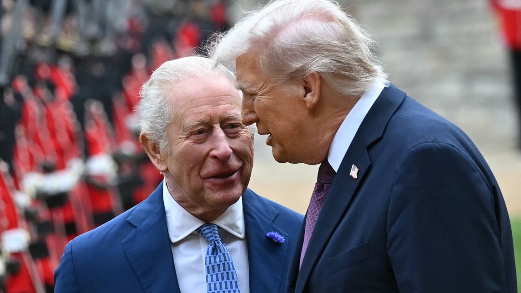 Donald Trump u królewskiego przyjęcia w Windsorze