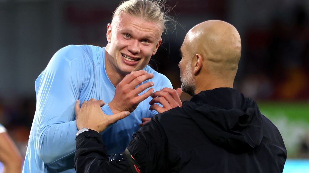 Haaland bezorgt Guardiola 250ste Premier League-zege, dubbelslag Malen voor Villa