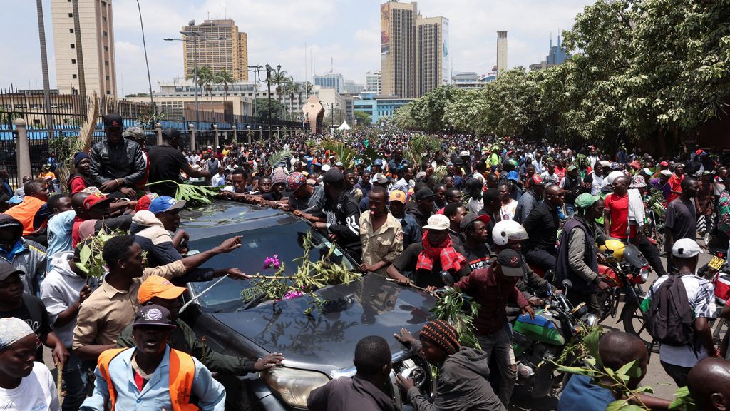 Foto: Politie in Kenia opent vuur bij uitvaart oppositieleider, vier doden