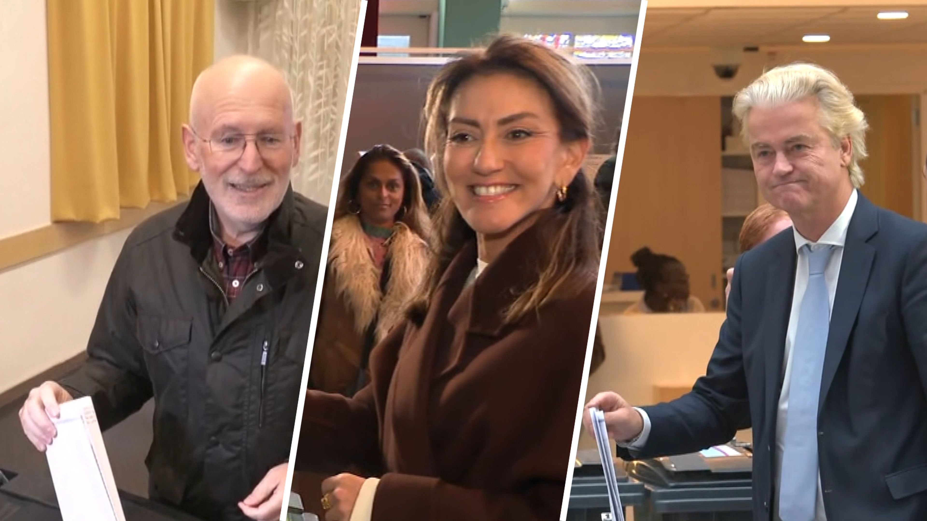Lijsttrekkers van de grote partijen naar de stembus