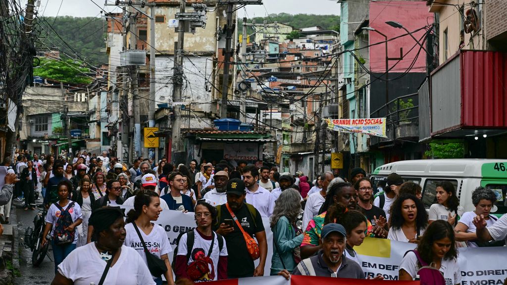 Betoging in Rio de Janeiro na politieoperatie tegen drugscriminelen