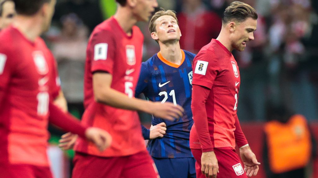 Nog geen WK-ticket Oranje door gelijkspel in Polen, maandag herkansing tegen Litouwen
