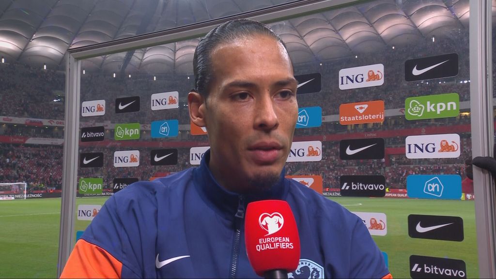 Van Dijk na moeizame avond in Polen: 'Nu moeten we het afmaken in Amsterdam'