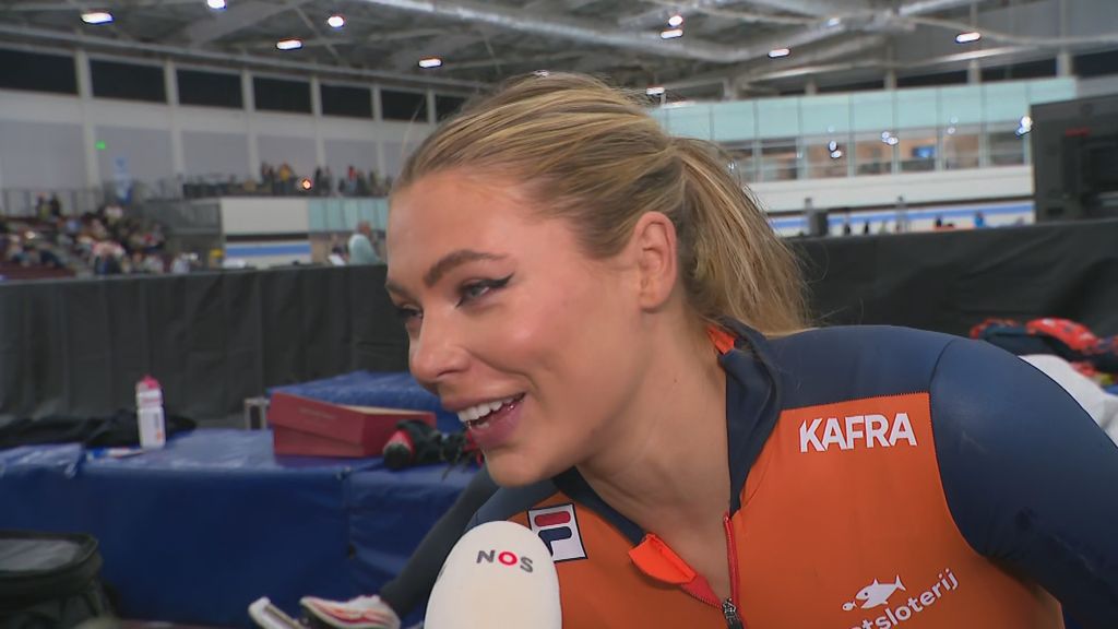 Leerdam verrast met winst op 1.000 meter: 'Had niet gepland om hier te winnen'