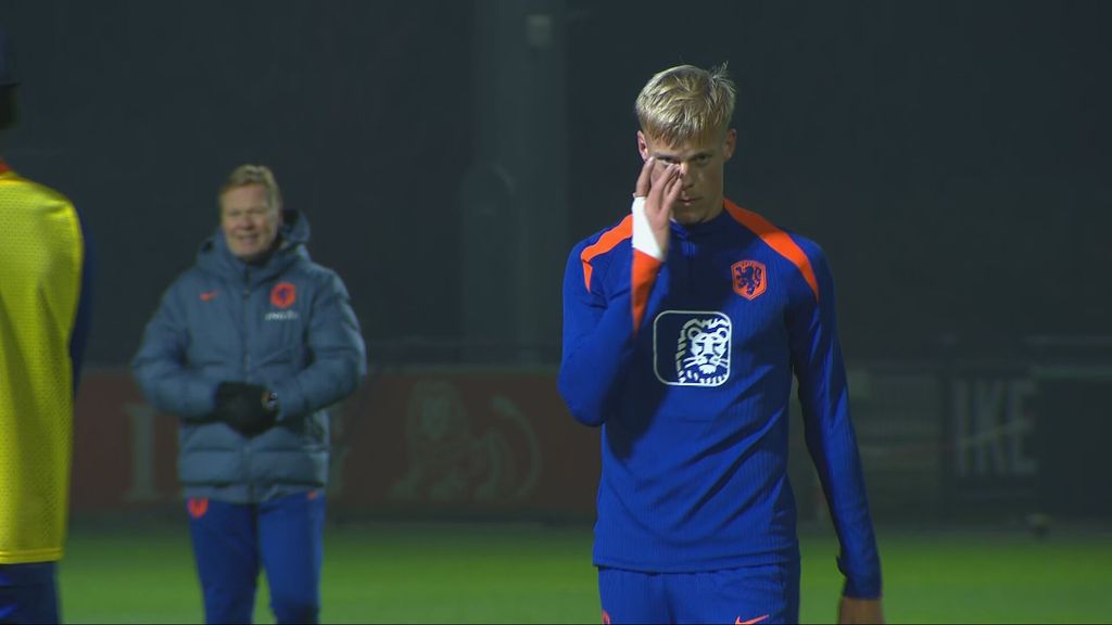 Oranje weer terug in Nederland, Van Hecke opvallende aanwezige op uitlooptraining