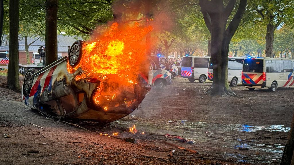 Foto: Straffen tot drie maanden cel voor rellen op Malieveld 