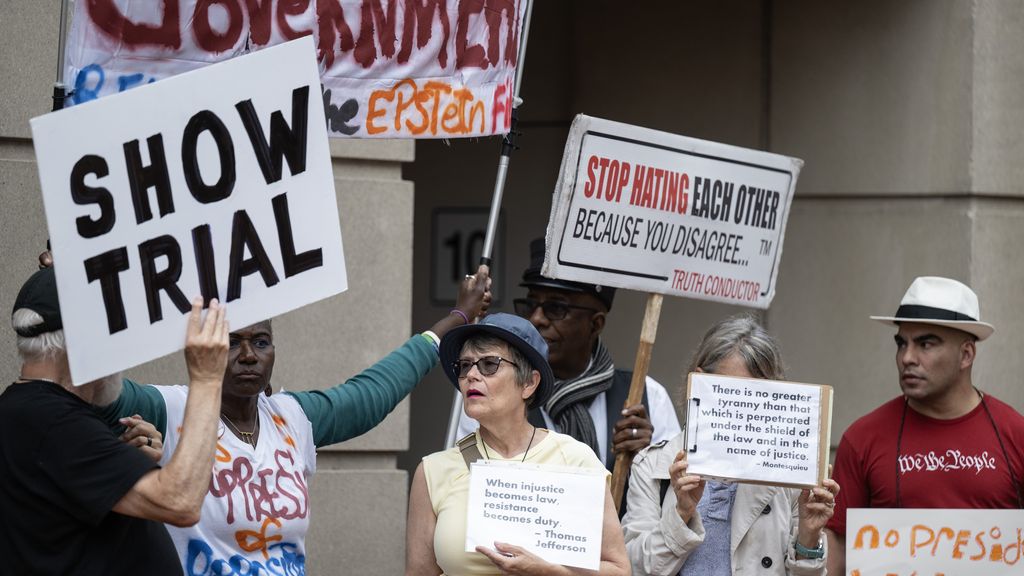 Foto: Vervolging van Trumps vijanden James Comey en Letitia James van de baan
