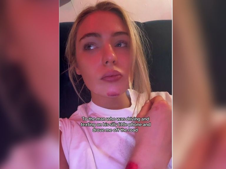 Jutta Leerdam Suffers Minor Injuries in Road Incident Involving Distracted Driver