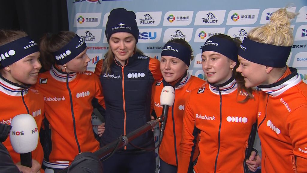 Nederlandse vrouwen trots na relay-zege Dordrecht: 'Allemaal zo goed gedaan'