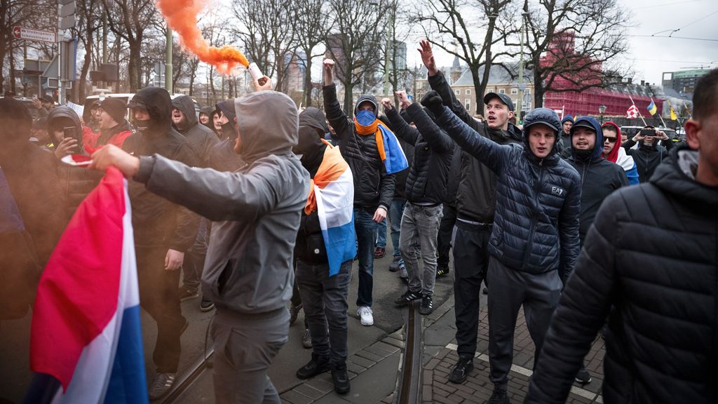Foto: 36 aanhoudingen bij 'Mars voor Veilig Nederland'