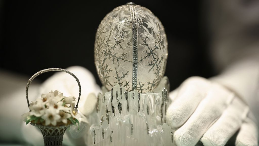 Foto: Fabergé-ei voor recordbedrag van 26 miljoen euro geveild