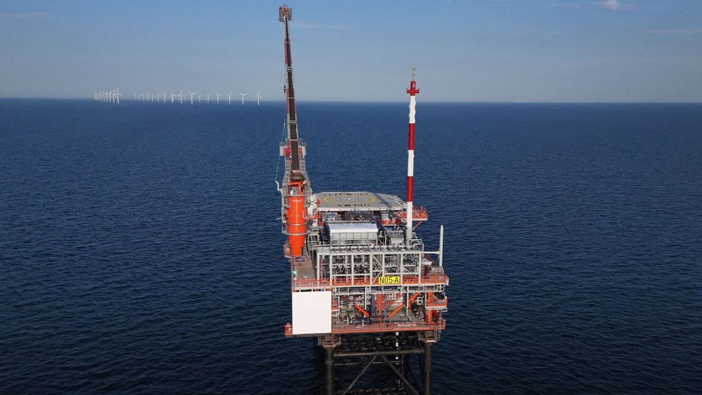 Foto: Na lange strijd is gaswinning ten noorden van Schiermonnikoog begonnen