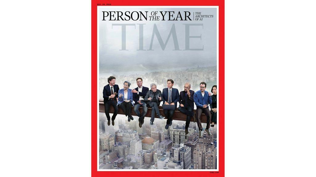 Foto: 'AI-architecten' door Time Magazine gekozen tot Personen van het Jaar