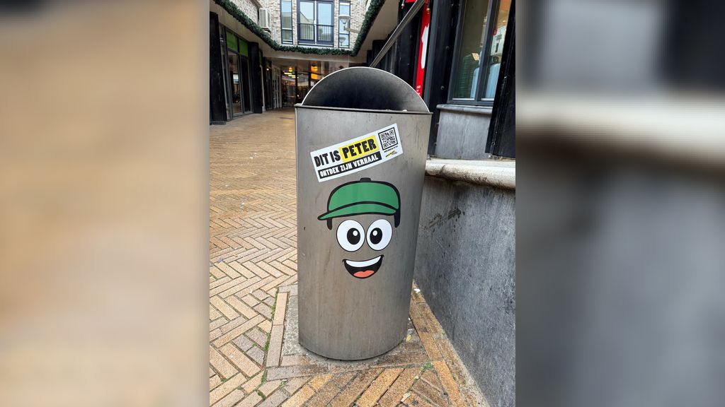 Appie Afval en Kelly Kliko: Katwijk plakt gezichten op prullenbakken