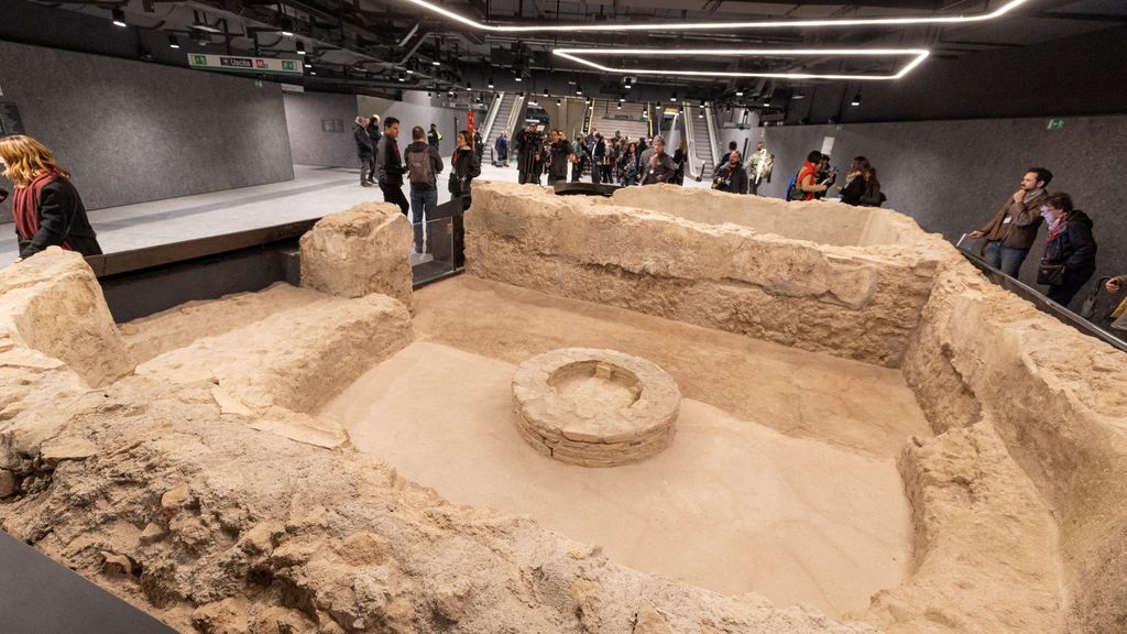 Foto: Nieuwe metrostations in Rome tonen archeologische vondsten gedaan tijdens bouw