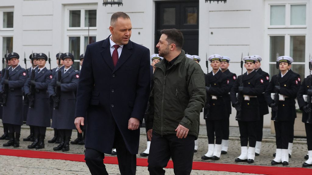 Foto: Poolse president na bezoek Zelensky: 'Slecht nieuws voor Moskou'