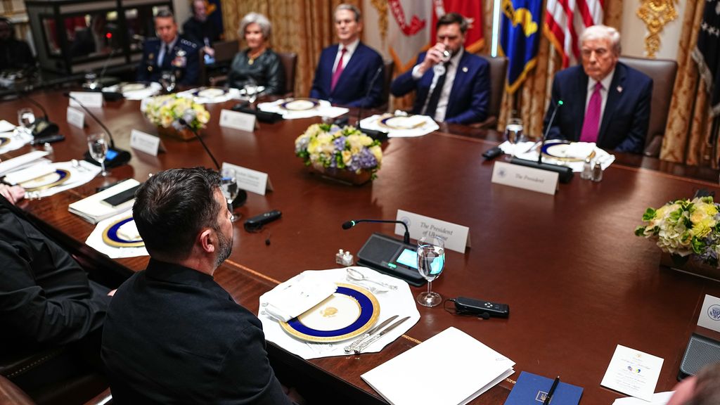 Foto: Ontmoeting Zelensky en Trump begonnen, Trump belde vooraf met Poetin