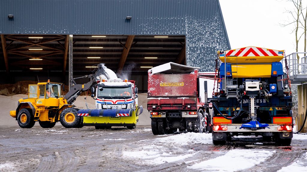 Foto: Code oranje in Noord- en Zuid-Holland, in de rest van het land code geel