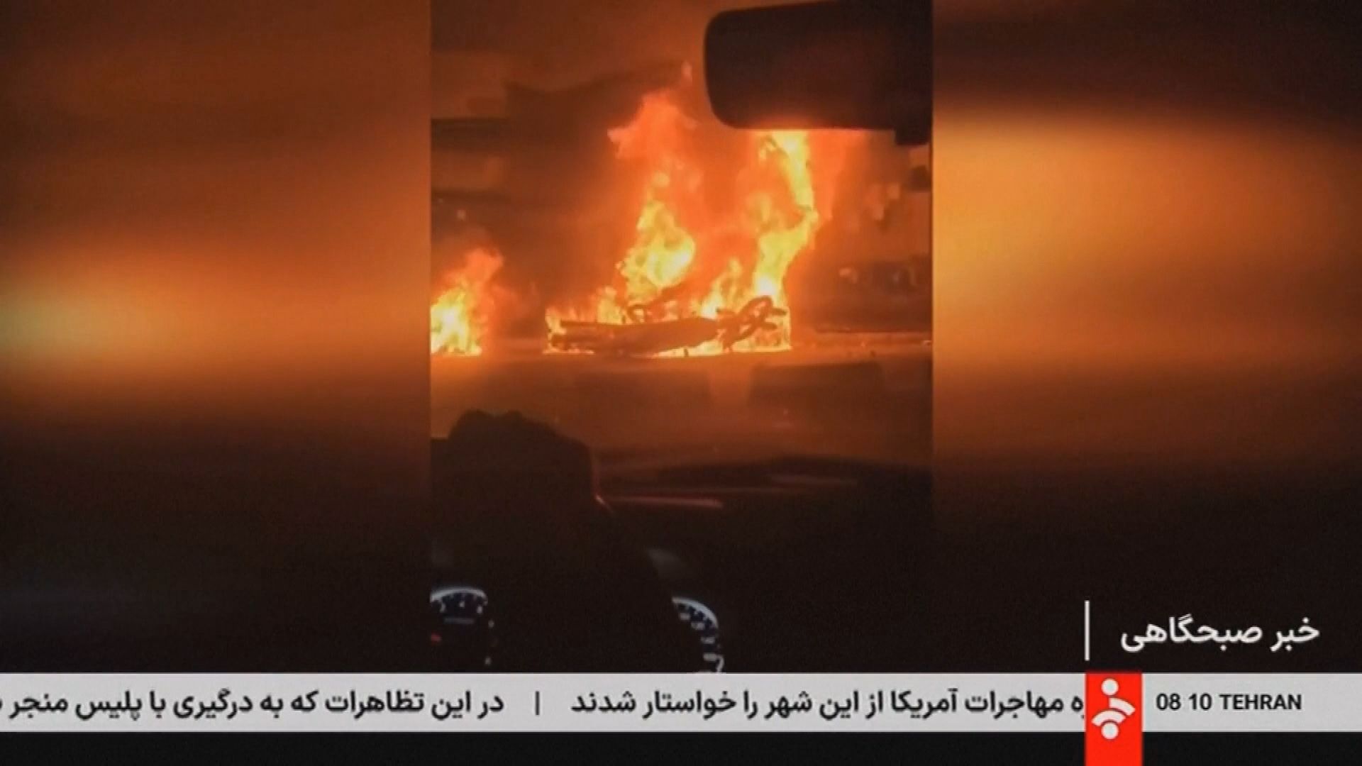 Zelfs de staatstelevisie van Iran kan niet meer om de protesten heen