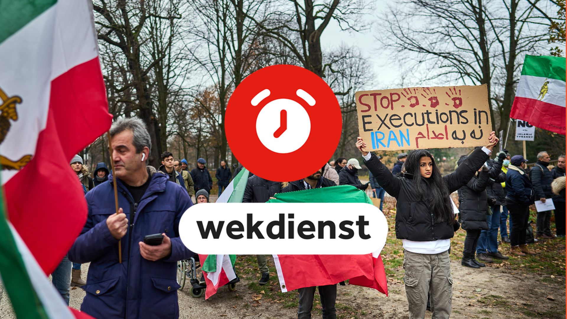Wekdienst 10/1: Iran-protest op Malieveld • Hervatting eredivisie