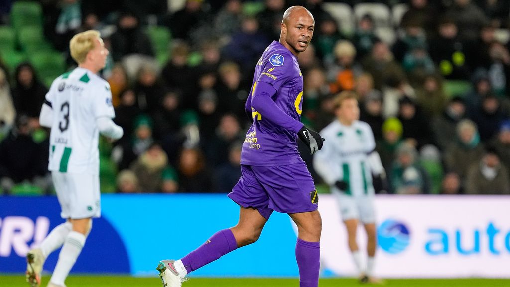 Met debuterende recordinternational Ayew pakt NAC punt in ijskoud Groningen