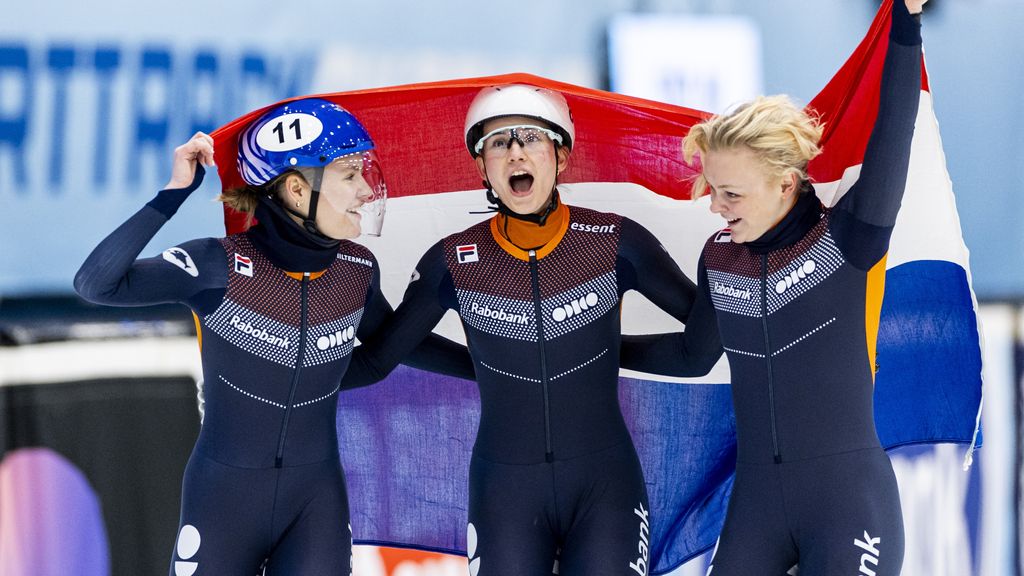 Nederlands podium 500 meter bij EK shorttrack, zilver Deltrap op 1.500 meter