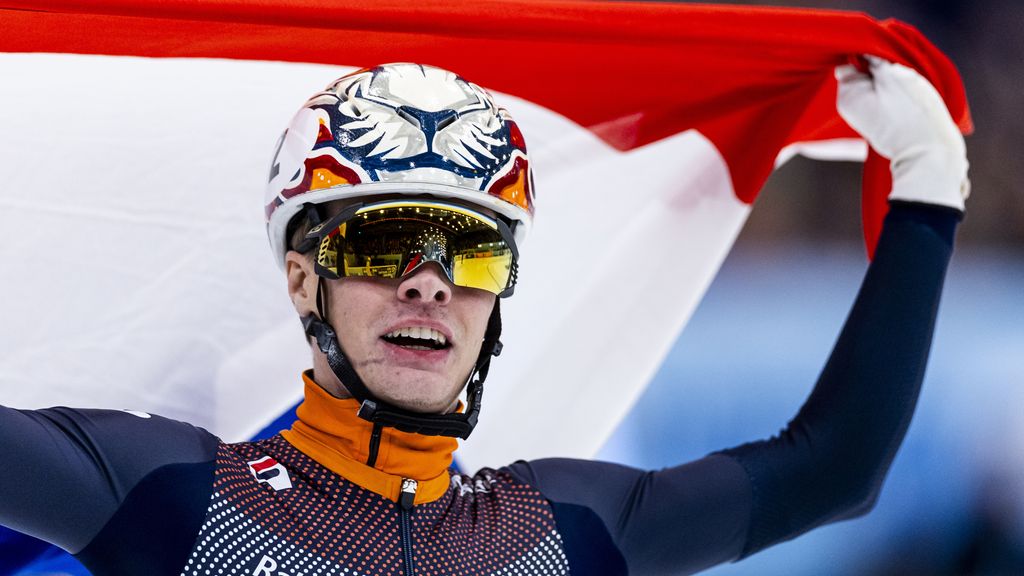 Vlak voor Spelen voltooit Van 't Wout hattrick met Europese titel op 1.000 meter