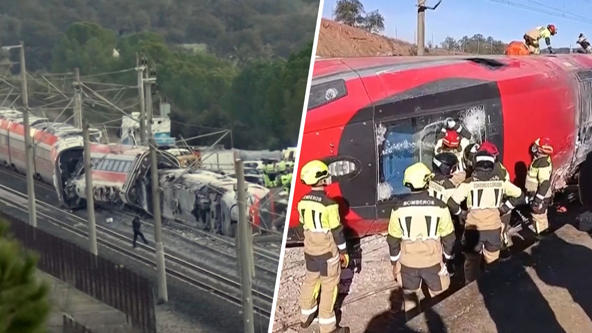 Ongeluk met hogesnelheidstreinen schokt Spanje: 'Nog nooit zoiets gezien'