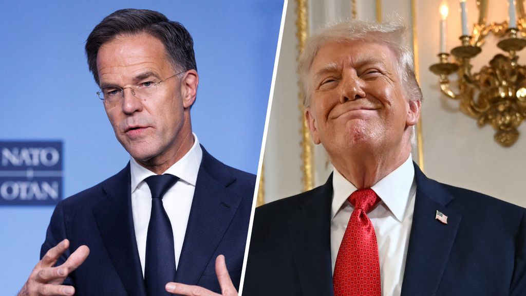 Foto: Trump deelt weer bericht van NAVO-chef Rutte: 'Weg vooruit vinden rond Groenland'