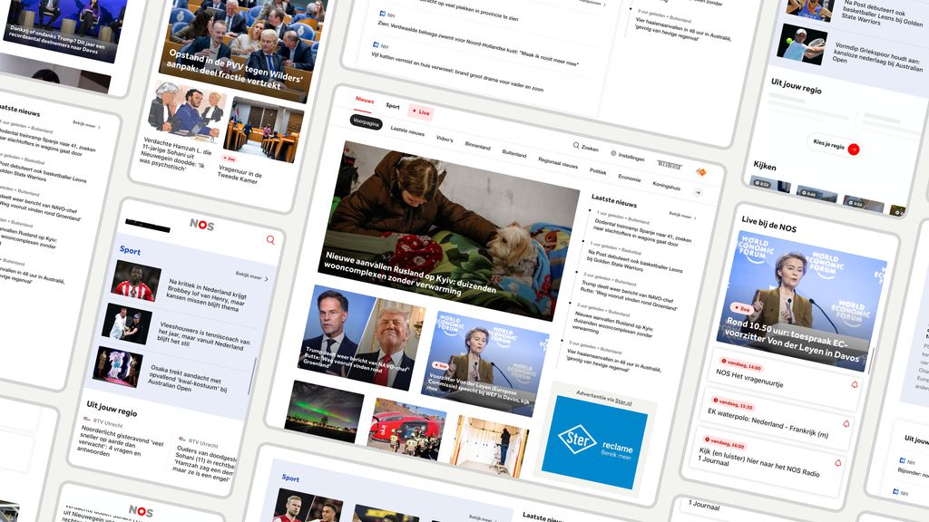 Foto: NOS-app vernieuwd: meer overzicht en meer ruimte voor live 