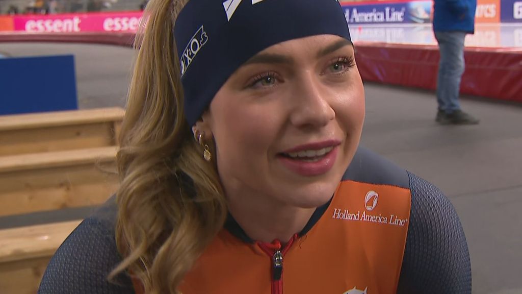 Beune feliciteert Wiklund met baanrecord: 'Eerlijk is eerlijk, ze reed echt heel goed'