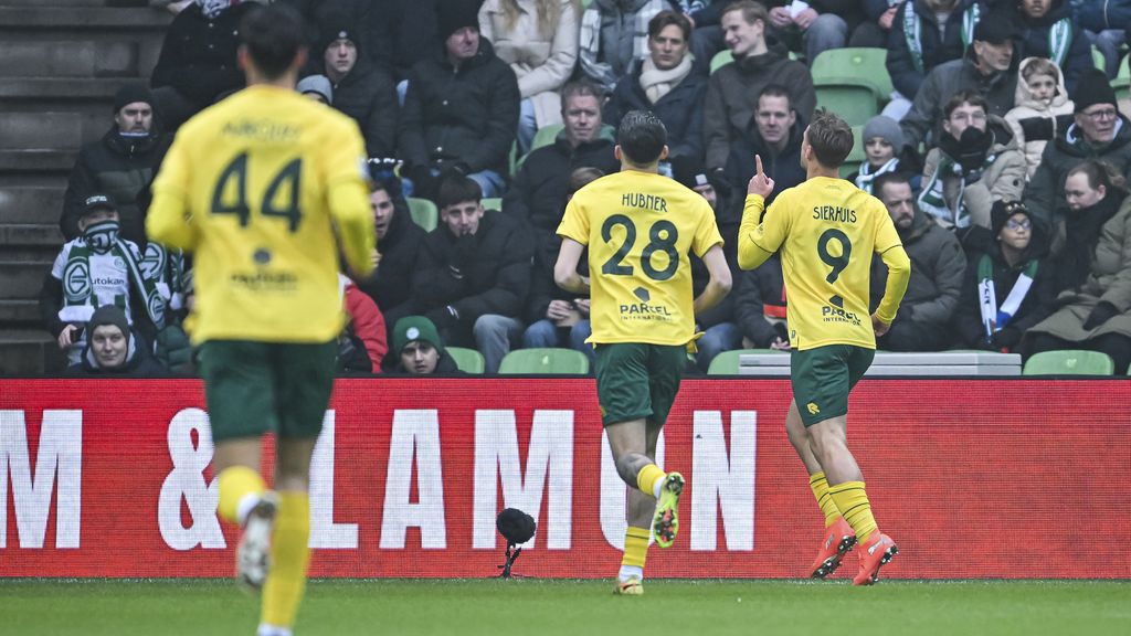 Fortuna op voorsprong in Groningen • Sierhuis en Duijvestijn slaan toe