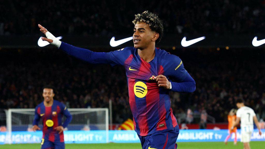 Barcelona herovert koppositie La Liga, Lamine Yamal scoort met halve omhaal