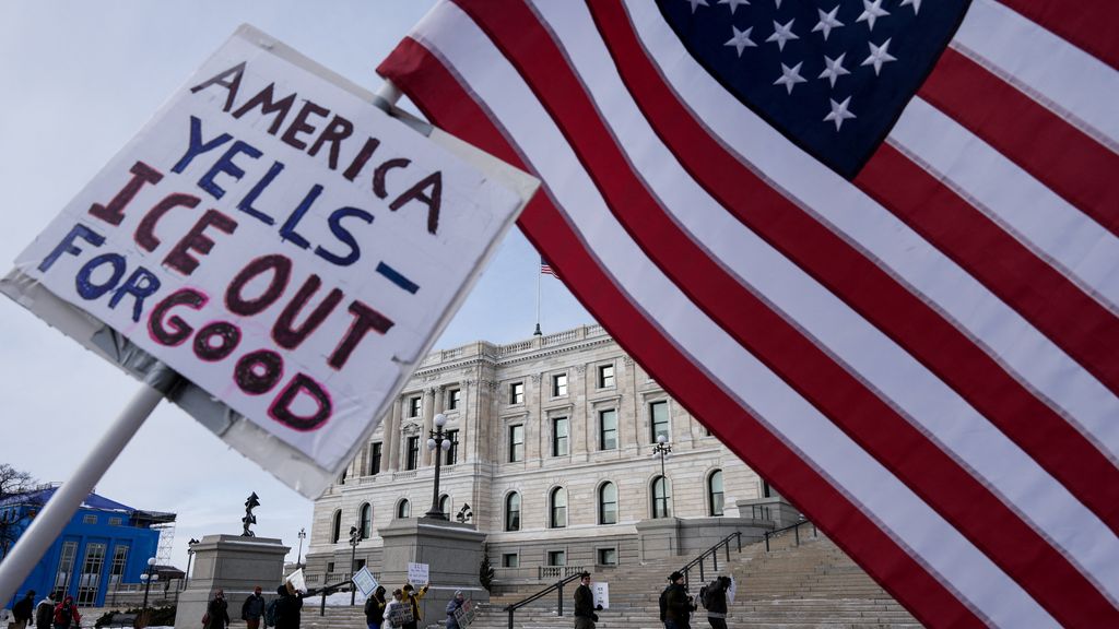 Foto: Shutdown VS dreigt terwijl ook Republikeinen worstelen met ICE