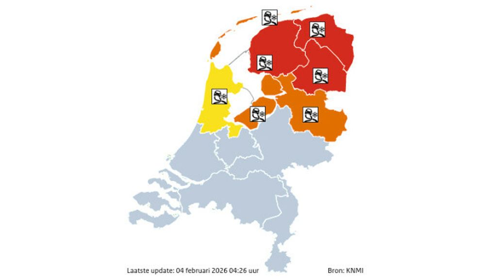 Zomer Code Rood Code rood om ijzel in Groningen, Friesland en Drenthe: 'Ga niet de weg op'