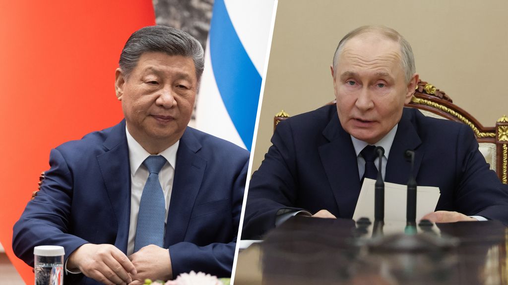 Foto: Poetin en Xi Jinping spreken over relatie Rusland-China