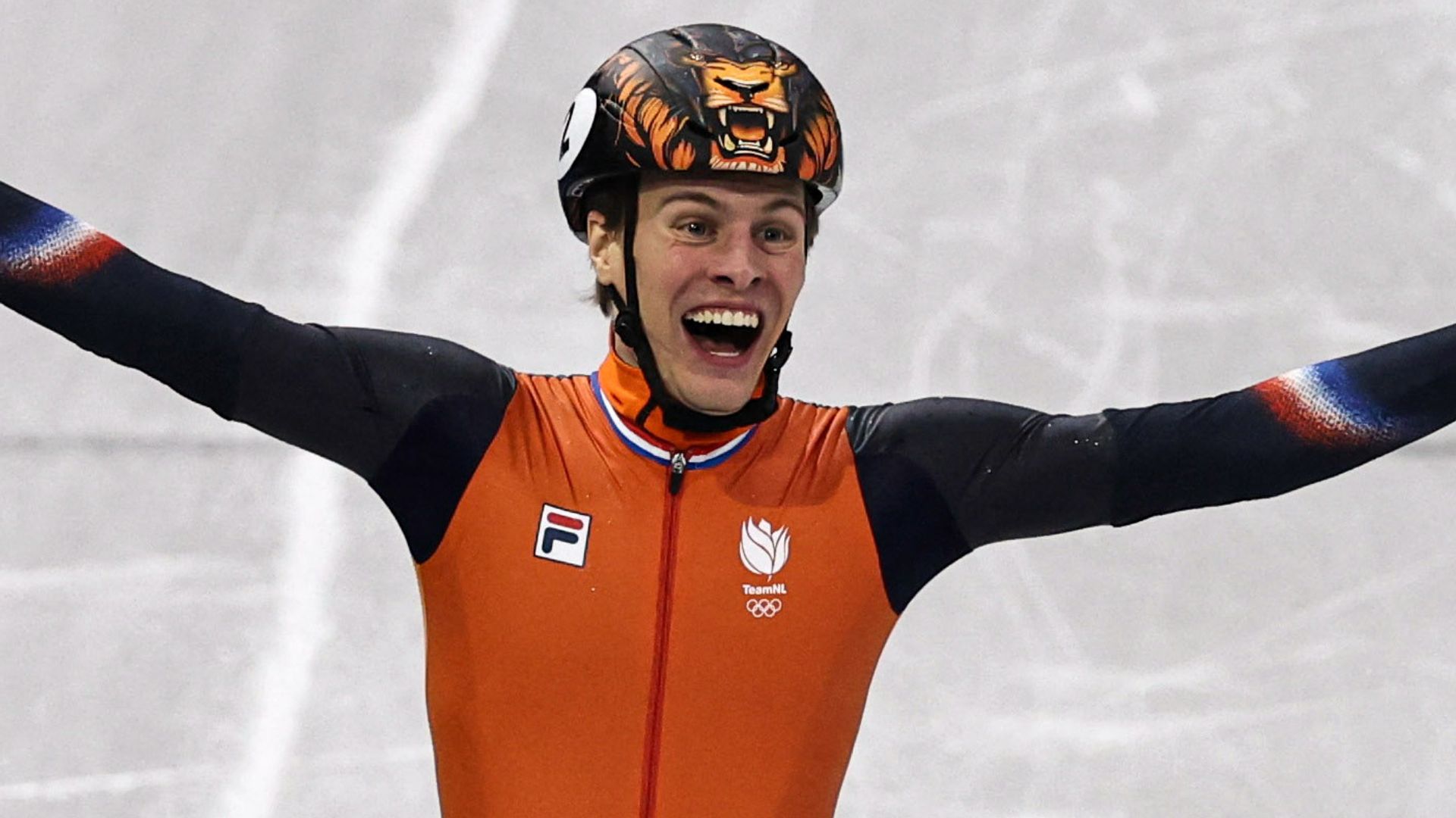 Shorttracker Van 't Wout verrast met olympisch goud op 1.000 meter