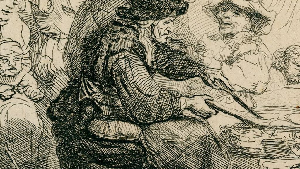 Prentjes Die Opa Naliet Aan Charlotte Blijken Etsen Van Rembrandt