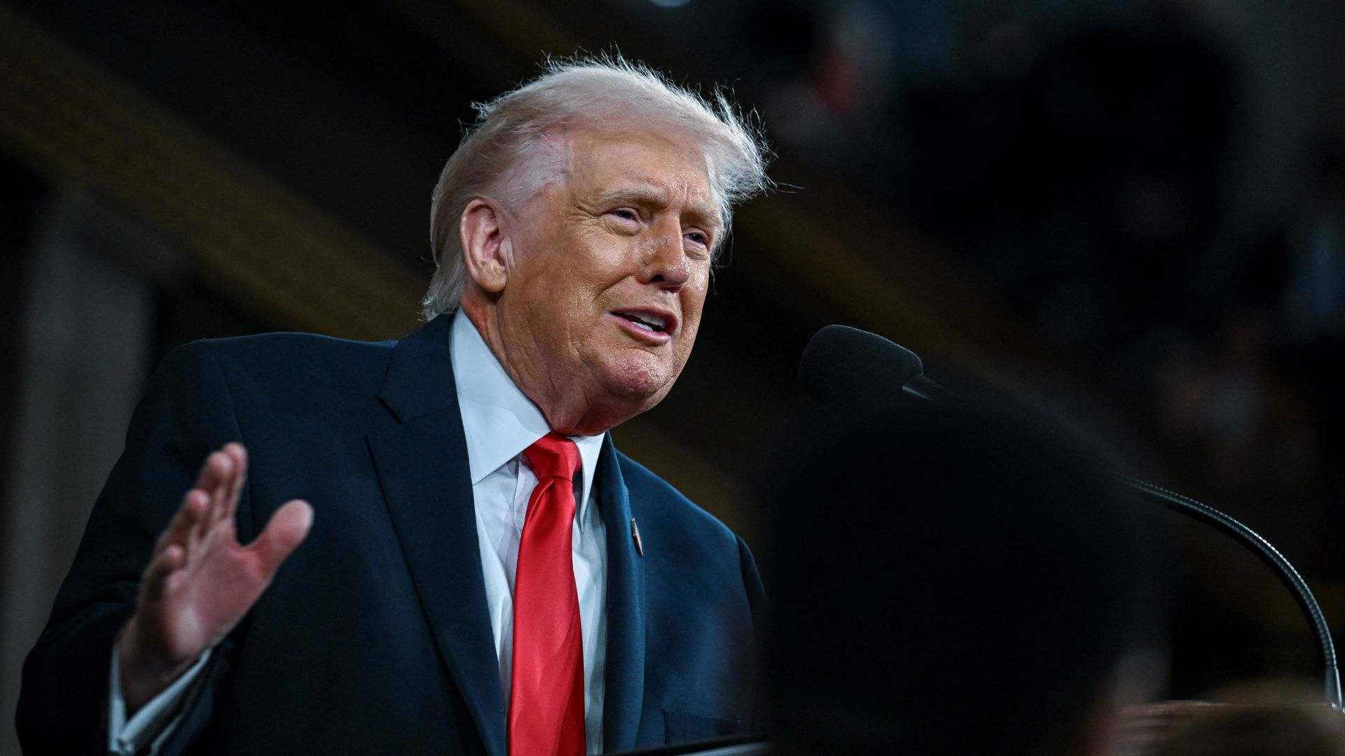 'VS sterker dan ooit', zegt Trump in campagnespeech vol onwaarheden 