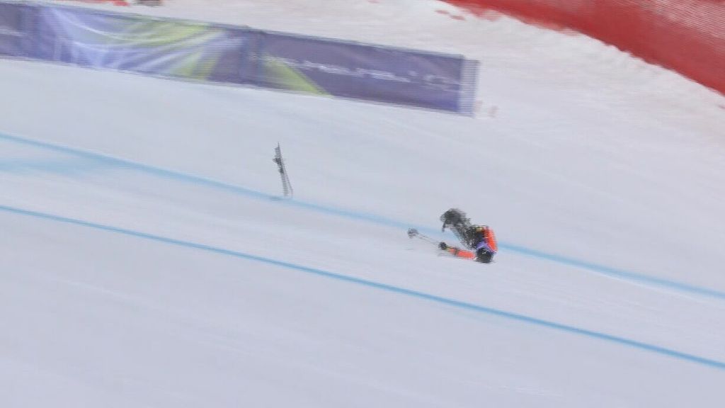 Paraskiester Van Bergen crasht tijdens paralympische afdaling