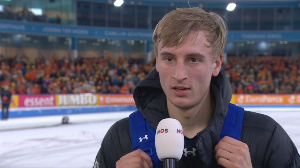 Jordan Stolz Reflects on First Day at World Allround Speed Skating Championships