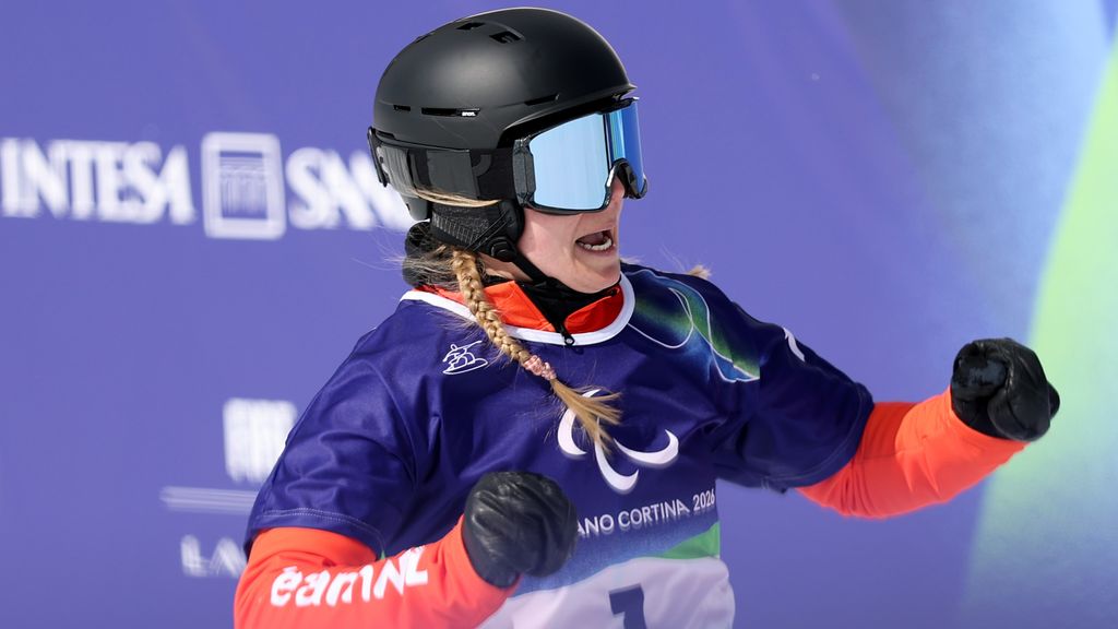 Parasnowboardster Bunschoten-Vos verovert zilver door snelle tweede slalomrun