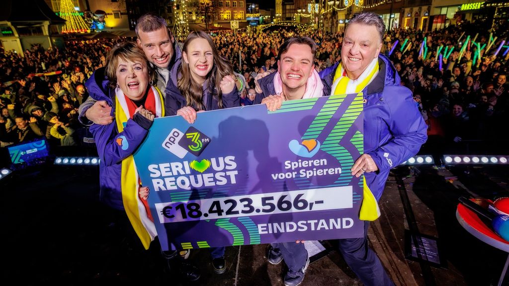 Definitieve eindstand Serious Request 2025 bekendgemaakt Definitieve eindstand Serious Request 2025 bekendgemaakt