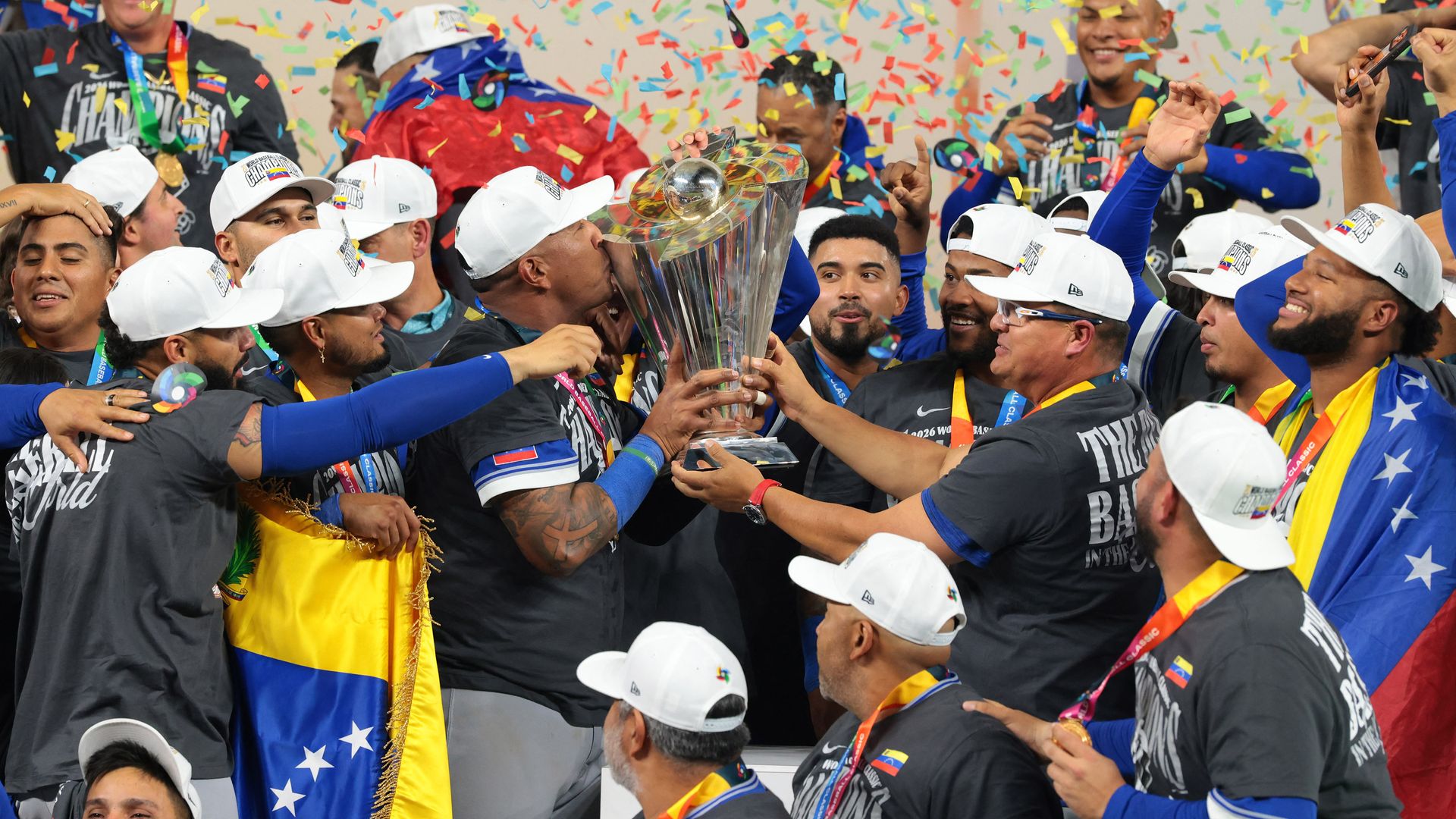 Venezuela verslaat VS in politiek beladen finale en wint World Baseball Classic