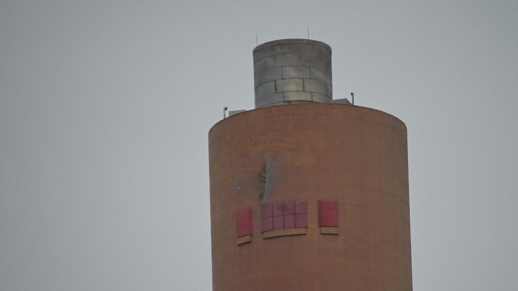 Foto: Elektriciteitscentrale in Estland geraakt door drone, 'was geen opzet'