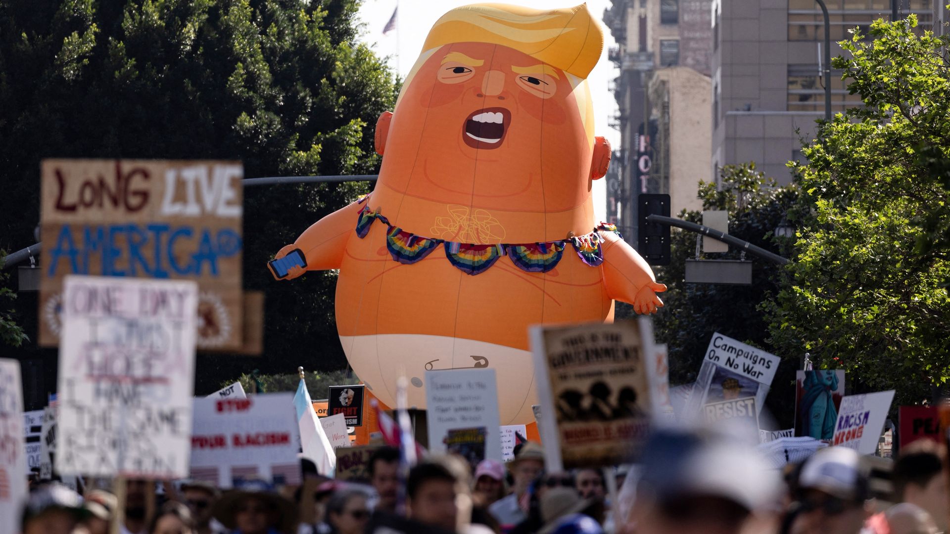 Miljoenen Amerikanen op de been om te protesteren tegen Trump