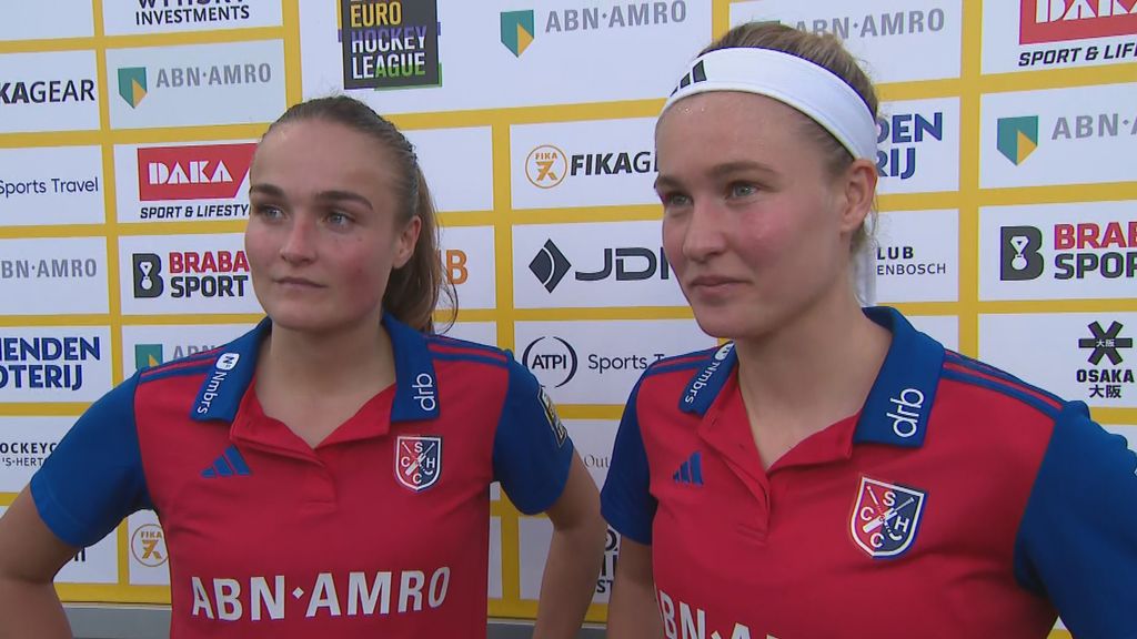 Jip en Pien Dicke na 'best wel pittige' wedstrijd in halve finale EHL: 'Prima gedaan'