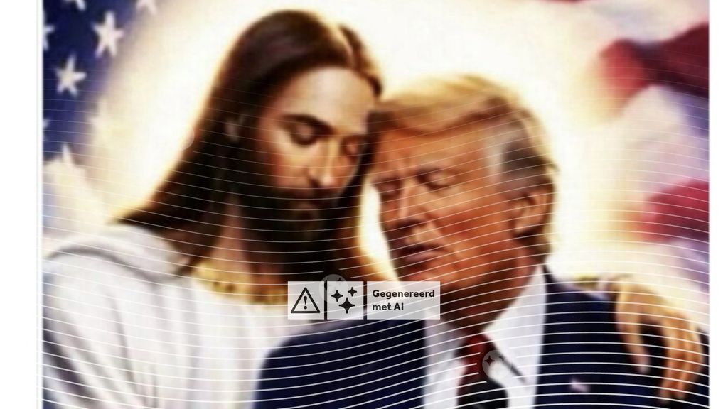 Foto: Na paus-rel plaatst Trump AI-foto met Jezus op sociale media