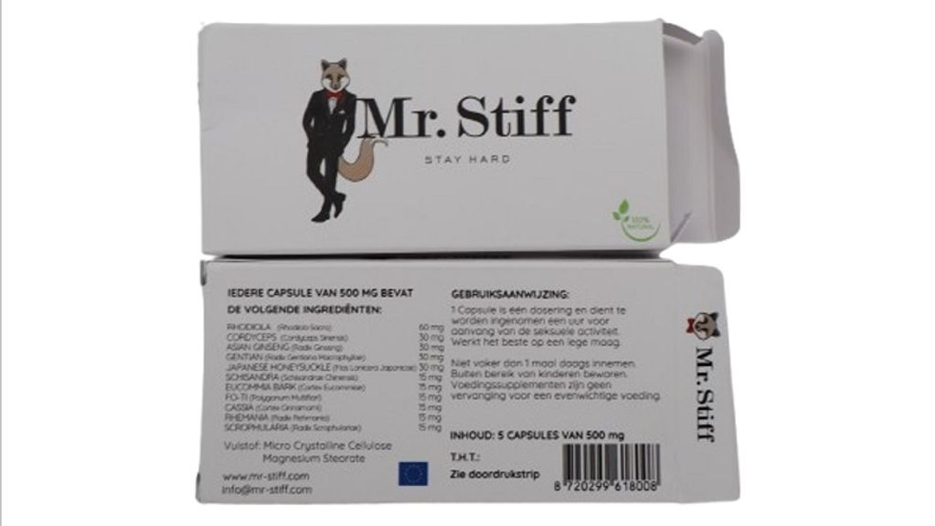 Foto: Waarschuwing voor erectiemiddelen na vondst gevaarlijke ingrediënten 