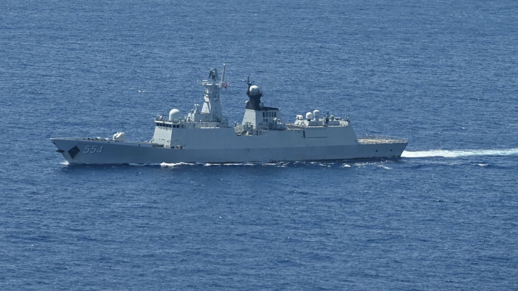 Foto: Japan protesteert tegen Chinese oefening op zee met scherp